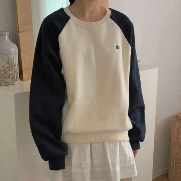 正韓女上衣 刷毛加絨長袖T恤FIE1169-創翊韓都