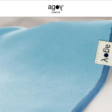 【agoy】Mini 瑜伽手巾 銀離子抗菌 海洋藍_廠商直送