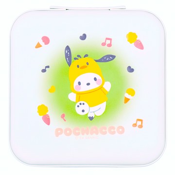 R FUN SHOP 三麗鷗小動物系列 拉鍊飾品盒 BF198B-6  帕恰狗 + 白色底  1個