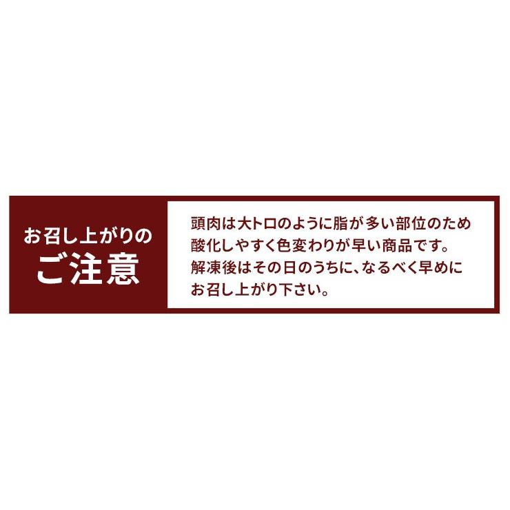 本マグロ頭肉100gパック 刺身 大トロ まぐろ 鮪 つのトロ 脳天《ref-kr8》〈kr1〉yd5[[頭肉100g]