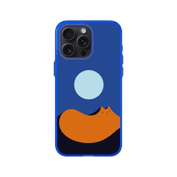 iPhone 15 Pro Max Clear 激光藍 - ilovedoodle (Lim Heng Swee) - Lunar Mirage Cat - 月光貓