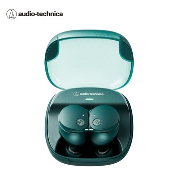 【audio-technica 鐵三角】ATH-CKS50TW2 重低音降噪真無線耳機 綠色
