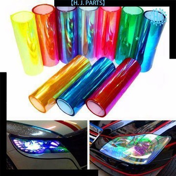 【臺灣出貨】【送工具】汽車車燈改色膜摩托車貼膜變色尾燈透光貼紙大燈磨砂膜