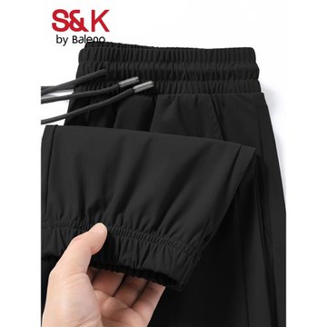 班尼路S&K系列運動褲男夏季冰絲速干褲男士休閑長褲男生束腳褲子