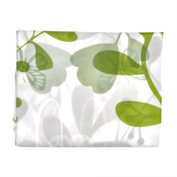 WE CHAMP PEVA防水防霉浴簾 附掛環 WTB-521  180 x 180cm  綠蝴蝶  1個