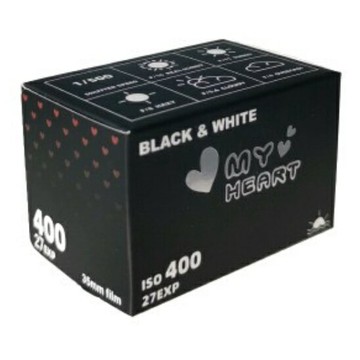 現貨 My Heart 芭比甜心 黑白底片 ISO100/400 27張 底片相機 KODAK 文青 傻瓜相機