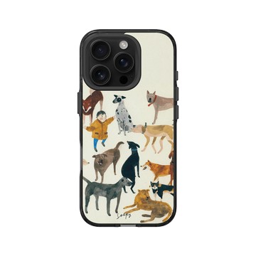 iPhone 16 Pro Clear 酷墨灰 - Soupy Tang 湯舒皮 - Dogs