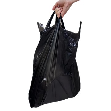 手提式超市塑膠袋 黑色 4號  200個  15L