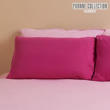 YVONNE 以旺傢飾 減法美學｜素面信封式枕套1入-深淺粉