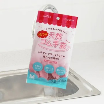 Towa橡膠中厚絨裡手套-M號-3雙入