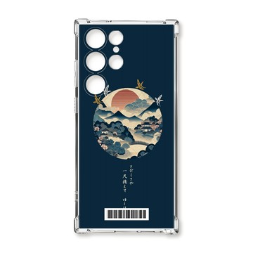 S23 系列殼 TRON 三星 S23 Ultra 圓形復古山水畫系列  載具 四角防摔殼 手機殼