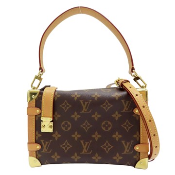 【二手名牌BRAND OFF】LOUIS VUITTON LV 路易威登 棕色 原花帆布 Side Trunk MM 肩背包 M46358