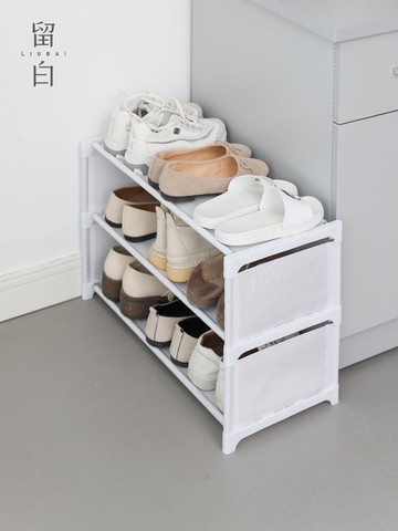 簡易門口鞋架 學生宿舍床底防塵多層收納鞋柜 家用省空間收納架子