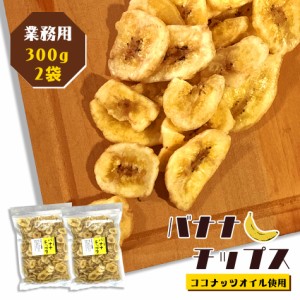 バナナチップス 600g　300g×2袋 業務用 割れ・カケあり 腹持ちが良い たんぱく質 カリウム マグネシウム 送料無料 業務用 ドライフルー