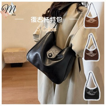 『Mika迷卡』A120現貨 新款韓版秋冬女包復古水桶單肩包托特包新款時尚大容量斜跨包 預購請聊聊