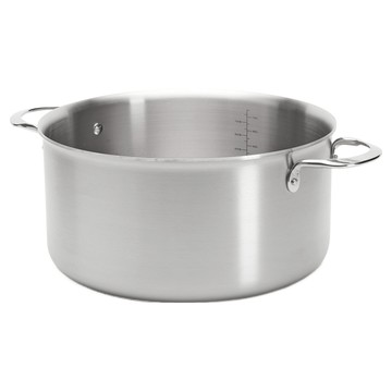 de Buyer 畢耶 Alchimy系列 3層複合不鏽鋼雙耳湯鍋  1個  16cm  銀色