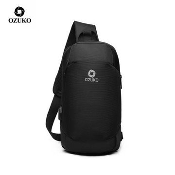 ozuko新款休閑跨境防水單肩胸包