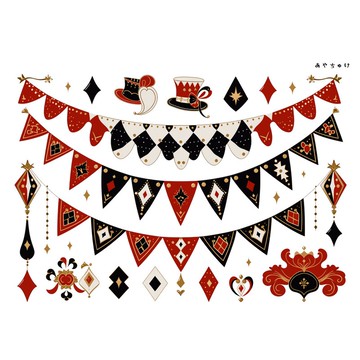 【6 月新品】20-134-0009 裁切紙 馬戲團風格