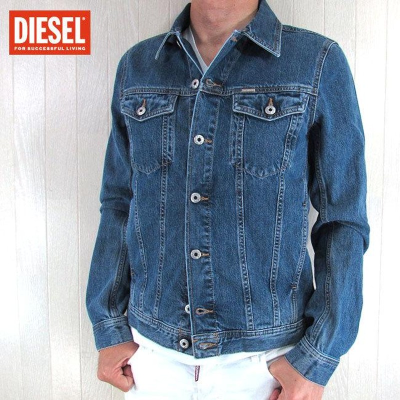 美品 DIESEL √Denim ELSHAR コーティング デニム ジャケット-