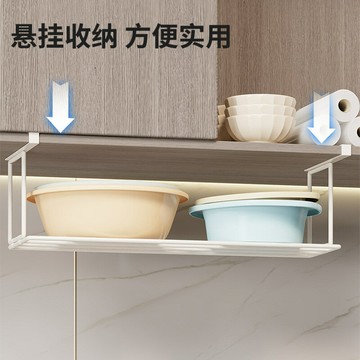 廚房置物架洗菜盆收納神器柜子內分層懸掛掛籃櫥柜吊柜門下掛架ws7251