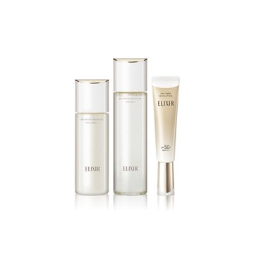 【ELIXIR 怡麗絲爾】彈潤新美肌組-滋潤 170ml+130ml+35ml