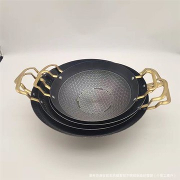 不粘干鍋爐商用小火鍋圓底酒精爐家用不銹鋼鍋仔飯店麻辣香鍋仔鍋