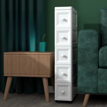 夾縫抽屜式收納柜子塑料收納箱廚房置物奧躍