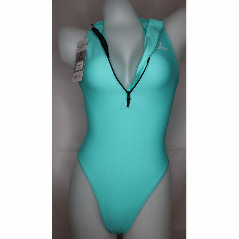 SWIMHXBY] 競泳水着 レディース ガールズ 203 エメラルド
