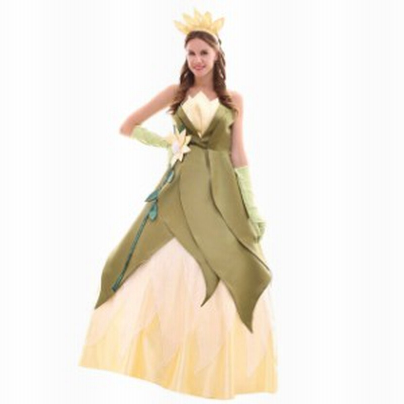 高品質 高級コスプレ衣装 ディズニー風 プリンセスと魔法のキス ティアナ タイプ ドレス The Princess And The Frog Tiana Wedding Dress 通販 Lineポイント最大1 0 Get Lineショッピング