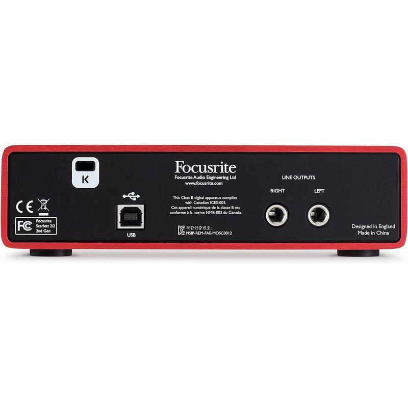 Focusrite フォーカスライト オーディオインターフェイス 2イン 2アウト 24bit 192kHz Scarlett 2i2 (2