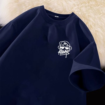 【隔日到貨 高品質】潮流男孩印花重磅短t 280G純棉短袖t恤男女簡約短袖上衣美式復古oversize t恤大尺碼男裝t