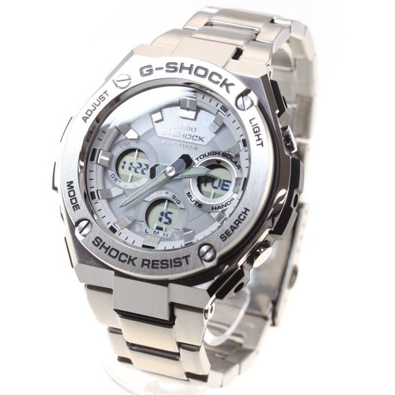 7日0時 店内ポイント最大36倍 Gショック Gスチール G Shock G Steel 電波ソーラー 腕時計 メンズ 白 ホワイト Gst W110d 7ajf 通販 Lineポイント最大0 5 Get Lineショッピング