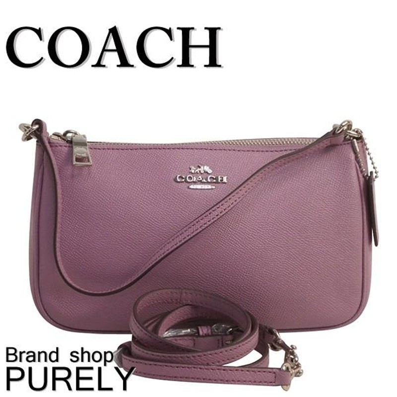 コーチ バッグ レディース COACH ショルダー バッグ クロスグレイン レザー トップ ハンドル クロスボディー F25591 SV/LL  ライラック 送料無料 | LINEブランドカタログ