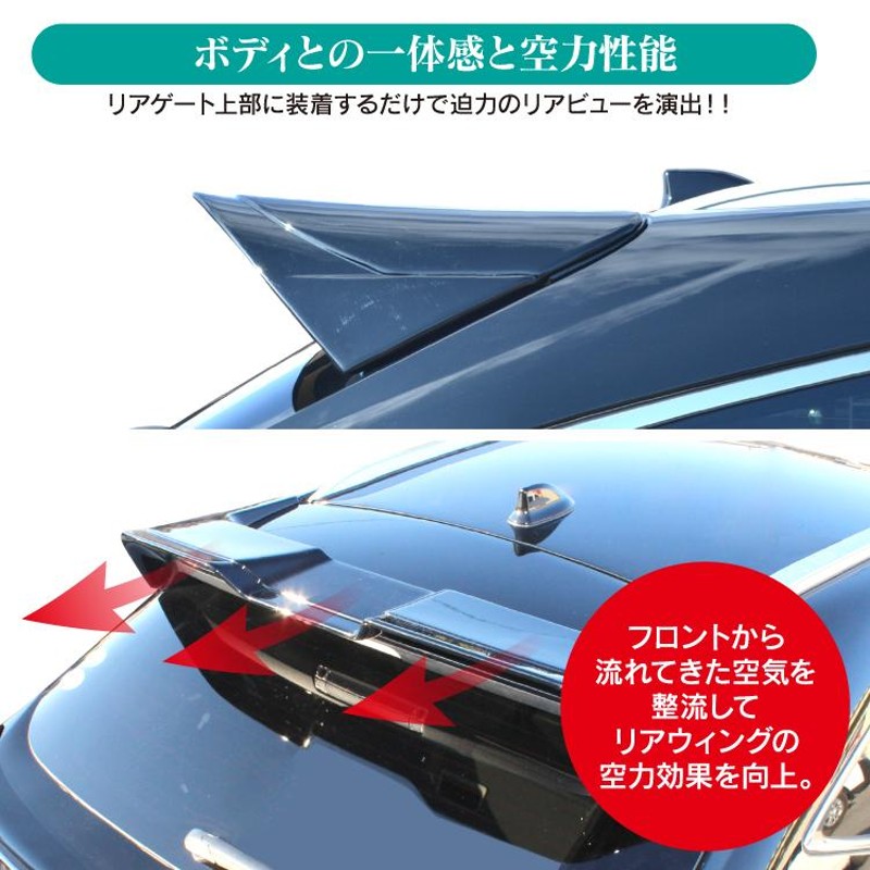 ハリアー 80系 スポイラー リアウイングスポイラー バックドア ガーニッシュ リアゲート エアロ ウイング 外装 トヨタ カスタム パーツ |  LINEショッピング