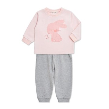 動物家族長袖圓領套裝