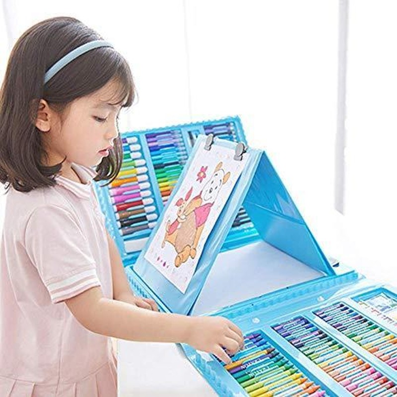 Yalufa お絵かきセット 色鉛筆 176ピース 絵の具セット 水性