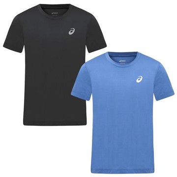 Asics 亞瑟士 短袖上衣 男裝 涼感 黑/藍【運動世界】2031F500-001/2031F500-400
