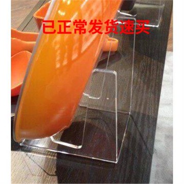 亞克力展示架平底鍋盤子廚房用品展示架 鍋架貨架廚房收納置物架