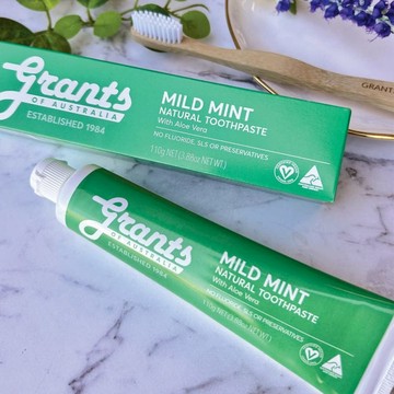 澳洲格蘭特大自然溫和薄荷牙膏 3入