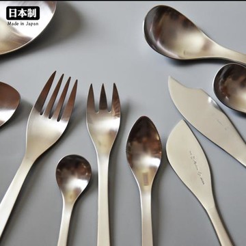 日本進口柳宗理不銹鋼刀叉西餐具牛排正餐刀叉湯匙咖啡甜點叉公勺