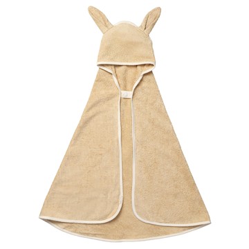FABELAB 竹纖維 0~2歲 (90x115cm) 兔耳朵造型 嬰兒浴巾  麥香兔 米色  1件