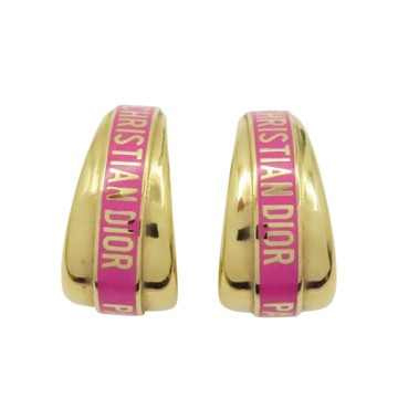 Dior 迪奧 金色 金屬 Montaigne 圓環CD Logo 針式耳環 E0250WOMMT_D300【二手名牌BRAND OFF】