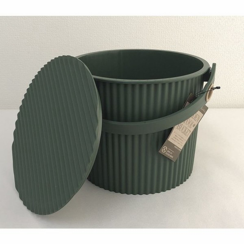 作業ラクラク 座れるバケツ ガーデンツールバケット グリーン Mini 4l ガーデン雑貨をオシャレに収納 土作りや花がら摘みに ガーデニング ゴミ箱 八幡化成 通販 Lineポイント最大0 5 Get Lineショッピング