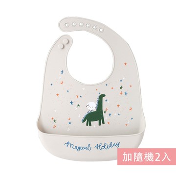 Muslin Tree - 防水好收納圍兜【3入】-侏儸紀時代+隨機2入 (32.5*22.5cm)