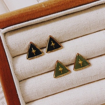 耳環 | Starflare Seal 星芒之印 - 曜黑