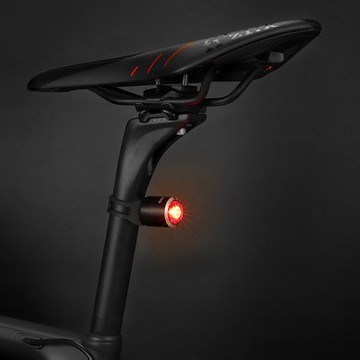 洛克兄弟自行車尾燈智能感應山地車燈夜騎公路車usb充電騎行配件 618年終鉅惠