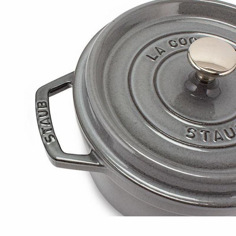 STAUB 鋳鉄製 両手鍋 グレー 約20cm Staub (ストウブ) 両手鍋 SIZE