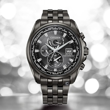 CITIZEN 星辰錶 亞洲限定款 光動能萬年曆錶 電波錶 手錶-AT9127-80E