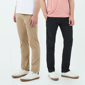 GIORDANO 男/女裝彈力錐形/修身冰冰褲【多色任選】01115013 05415131