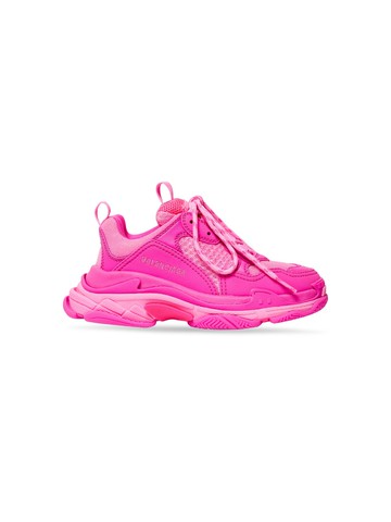 Balenciaga Kids - Tripe S mule sneakers - kids - Polyester/Polyurethane/Rubber/Fabric - 26 - Pink